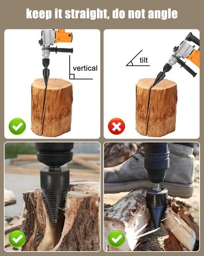 Efficient Wood Splitter Drill Bit Set