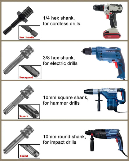 Efficient Wood Splitter Drill Bit Set