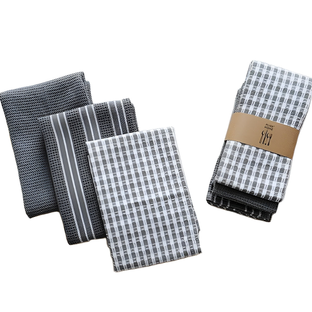 Absorbent Cotton Kitchen Towel Set
