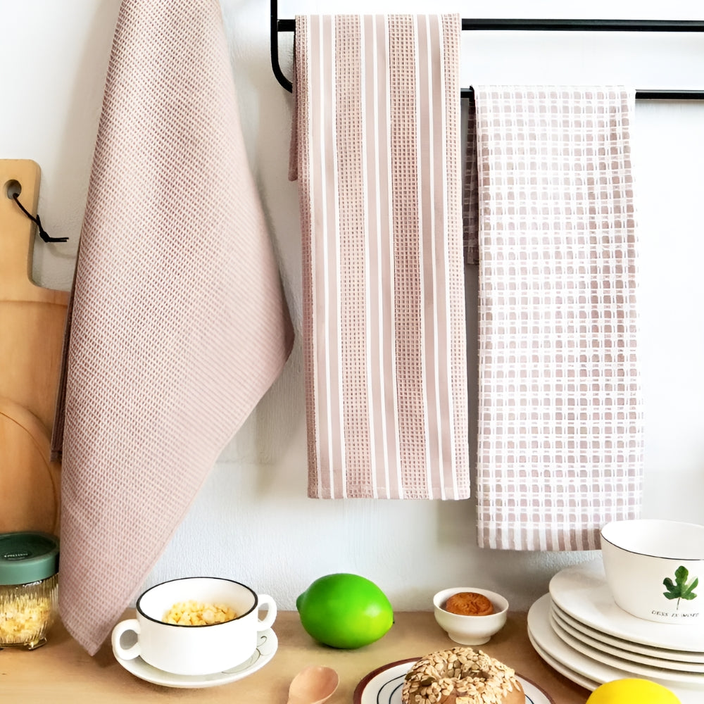 Absorbent Cotton Kitchen Towel Set
