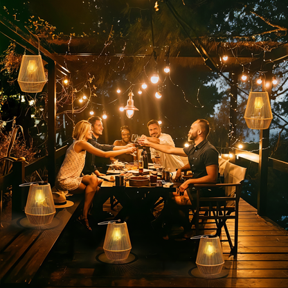 Eco Friendly Bamboo Solar Powered Lamp