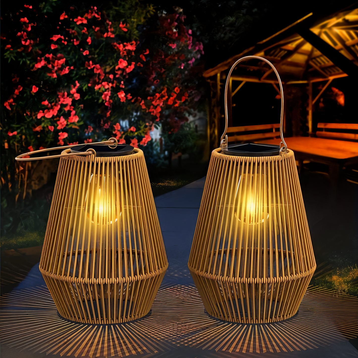 Eco Friendly Bamboo Solar Powered Lamp - Cofik