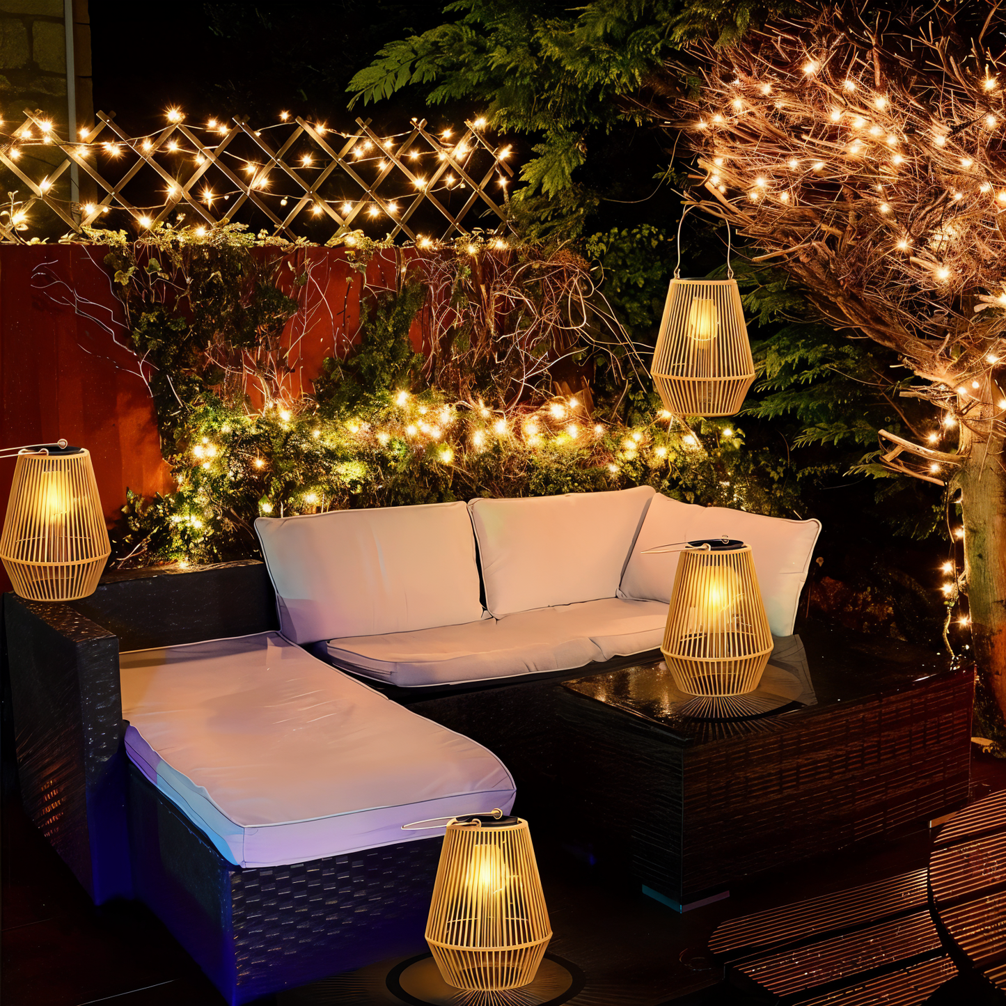 Eco Friendly Bamboo Solar Powered Lamp