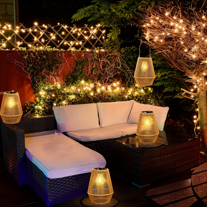Eco Friendly Bamboo Solar Powered Lamp