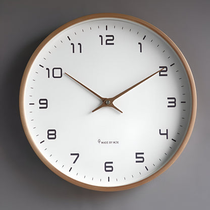Simple Wooden Wall Clock for Home and Office