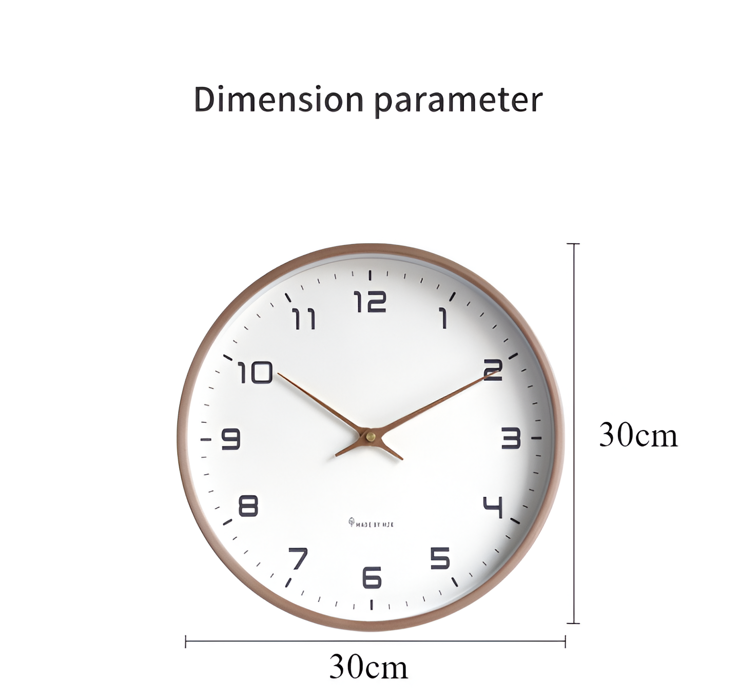 Simple Wooden Wall Clock for Home and Office