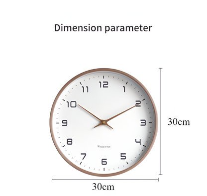 Simple Wooden Wall Clock for Home and Office