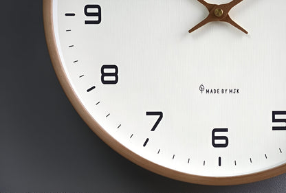 Simple Wooden Wall Clock for Home and Office