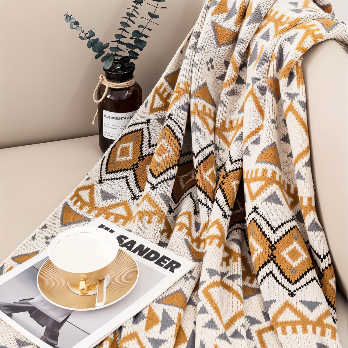 Colorful Chic Fleece Throw Blanket