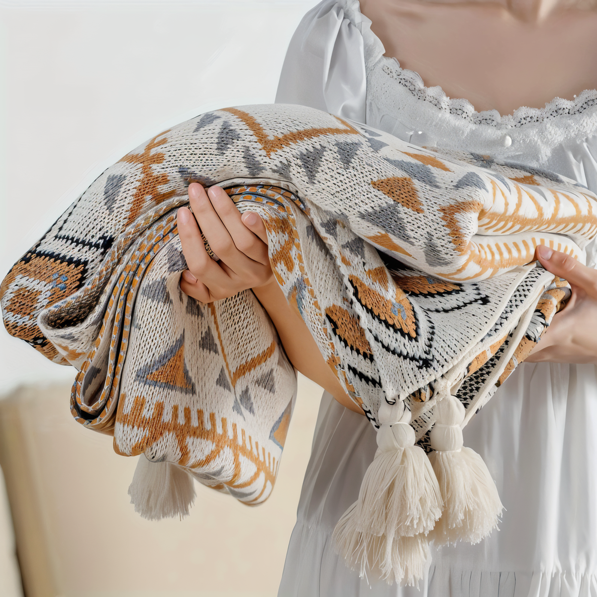 Colorful Chic Fleece Throw Blanket - Cofik