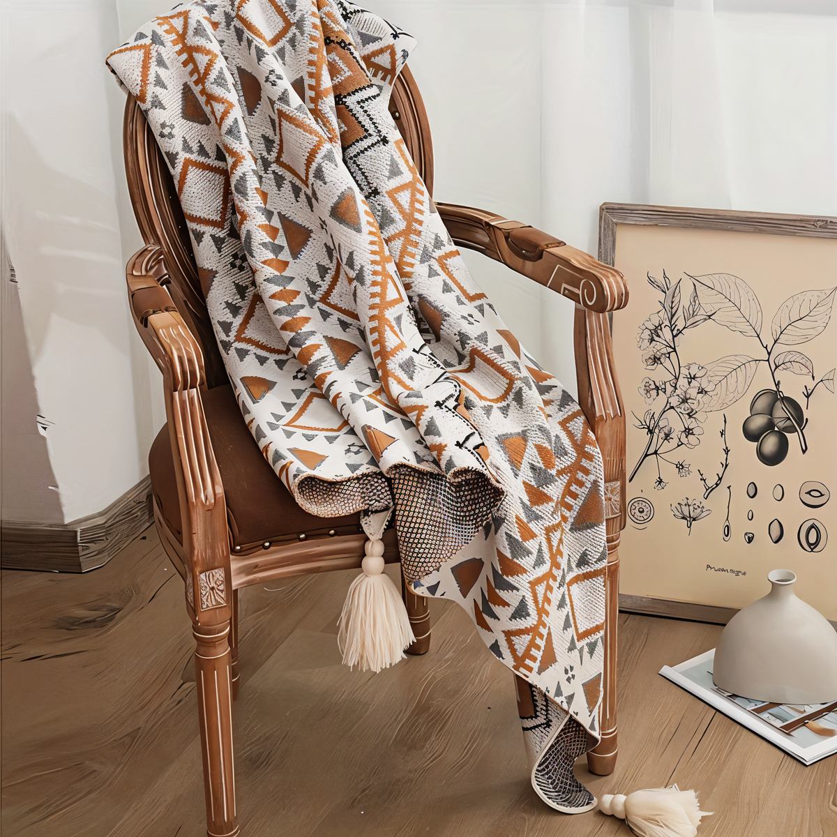 Colorful Chic Fleece Throw Blanket