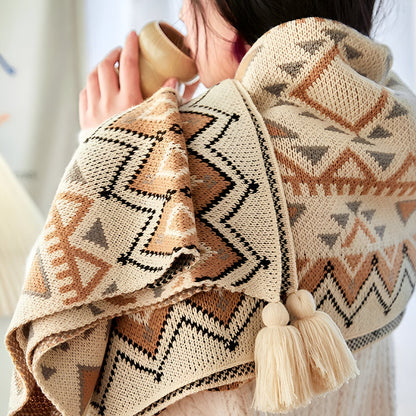 Colorful Chic Fleece Throw Blanket
