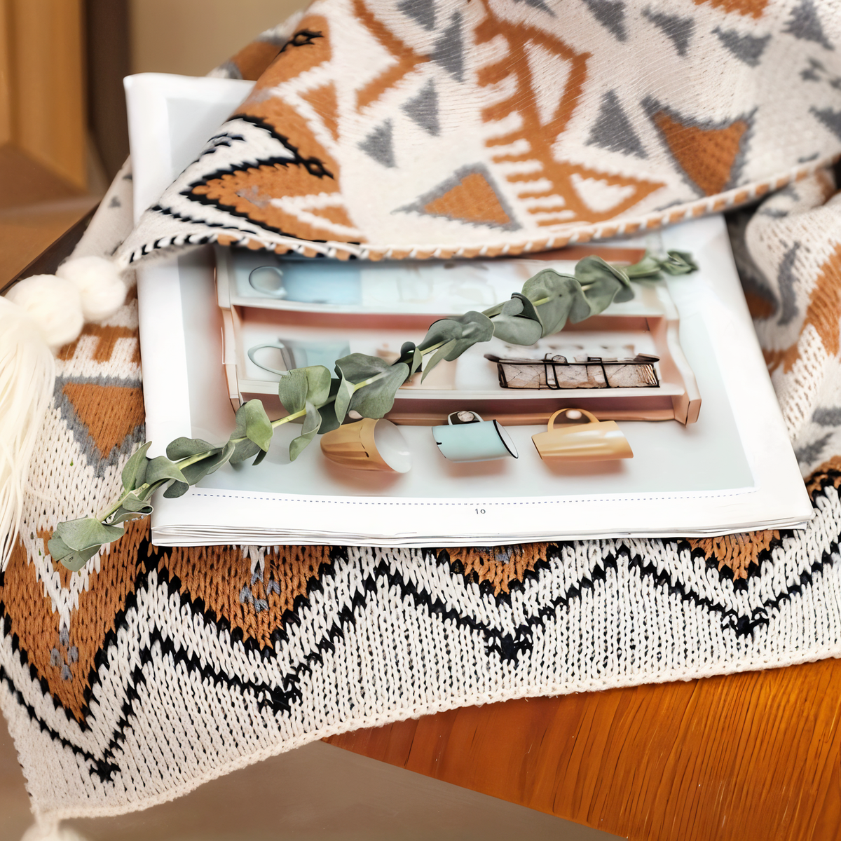 Colorful Chic Fleece Throw Blanket