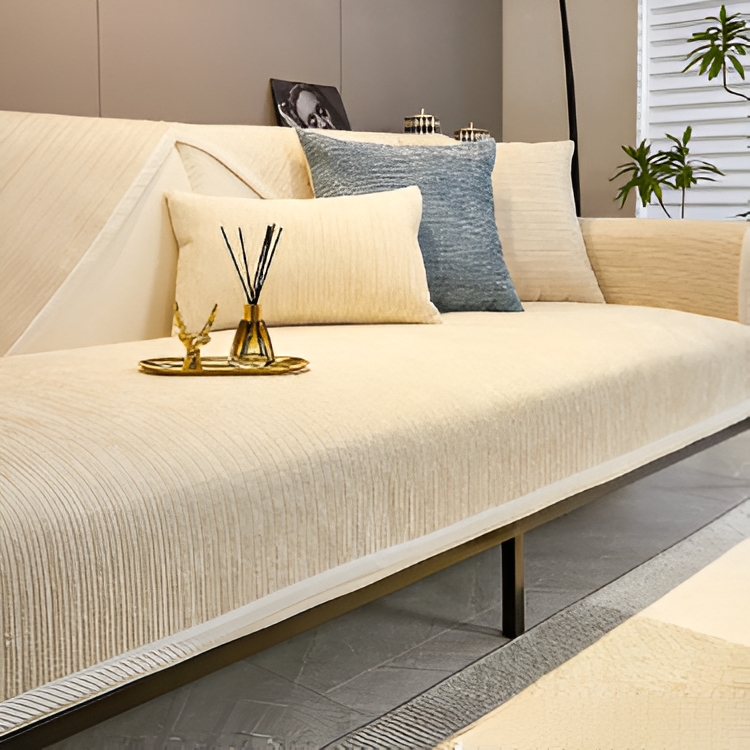 Plush Fleece Couch Slipcover