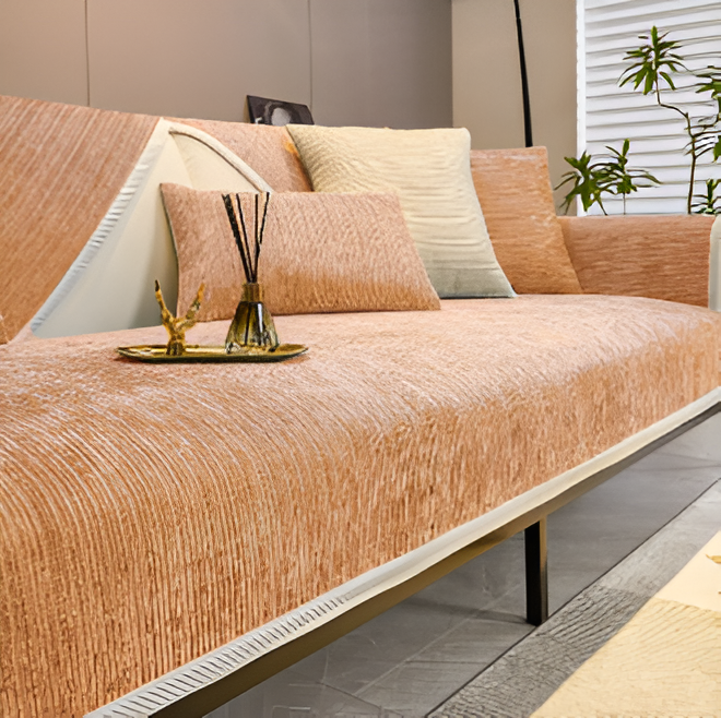 Plush Fleece Couch Slipcover