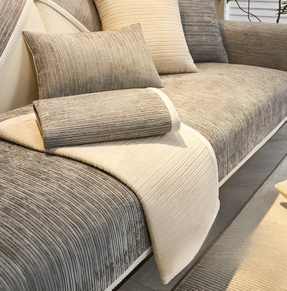 Plush Fleece Couch Slipcover