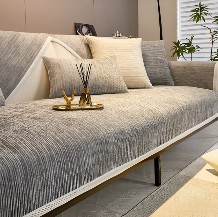 Plush Fleece Couch Slipcover