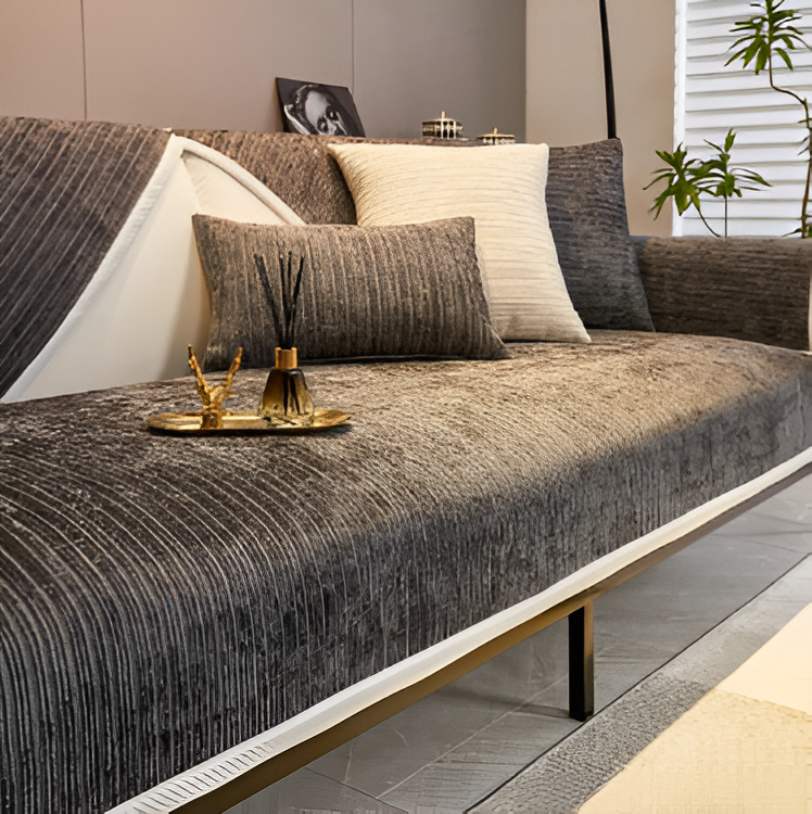Plush Fleece Couch Slipcover