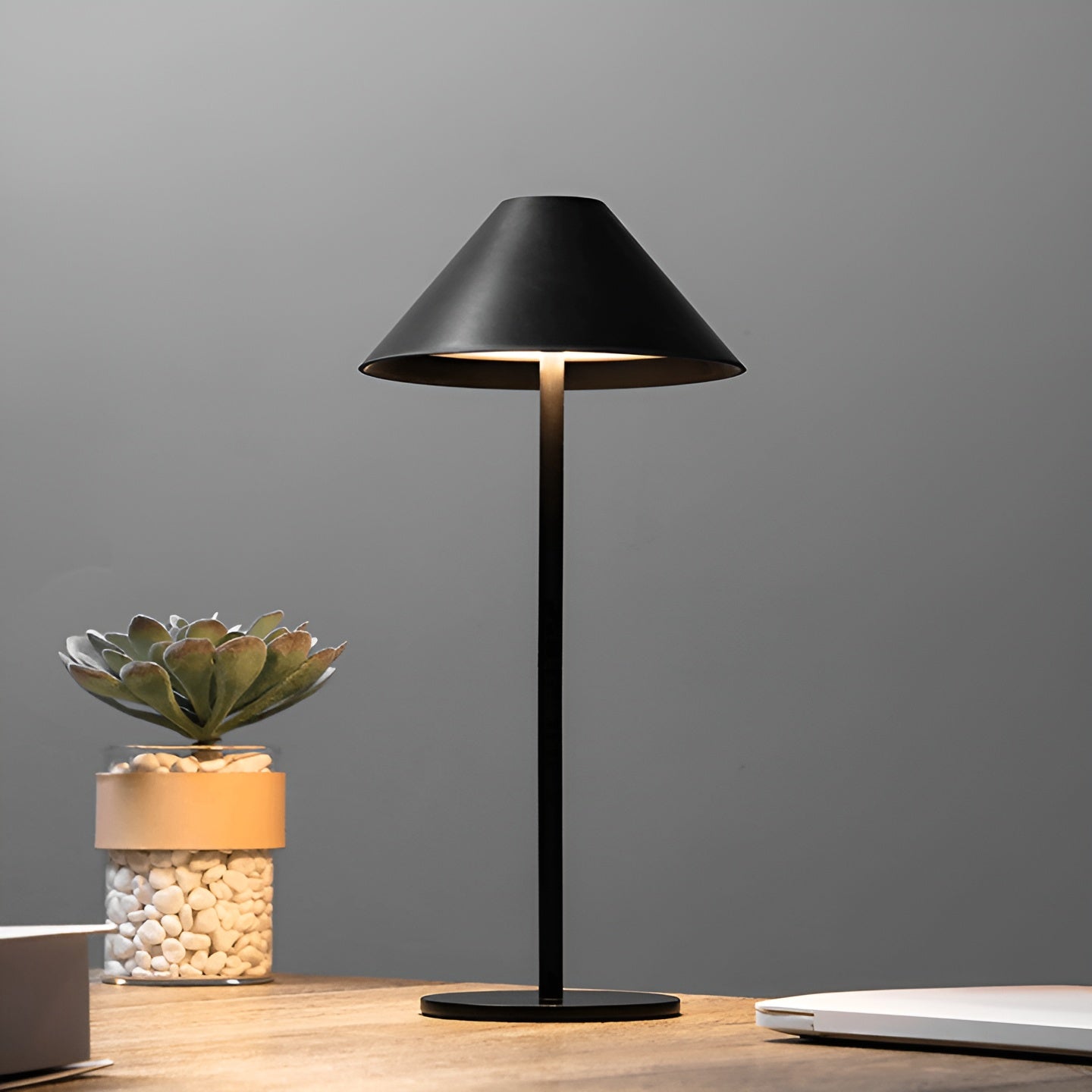 Dimmable Modern Cone LED Desk Lamp with Touch Control