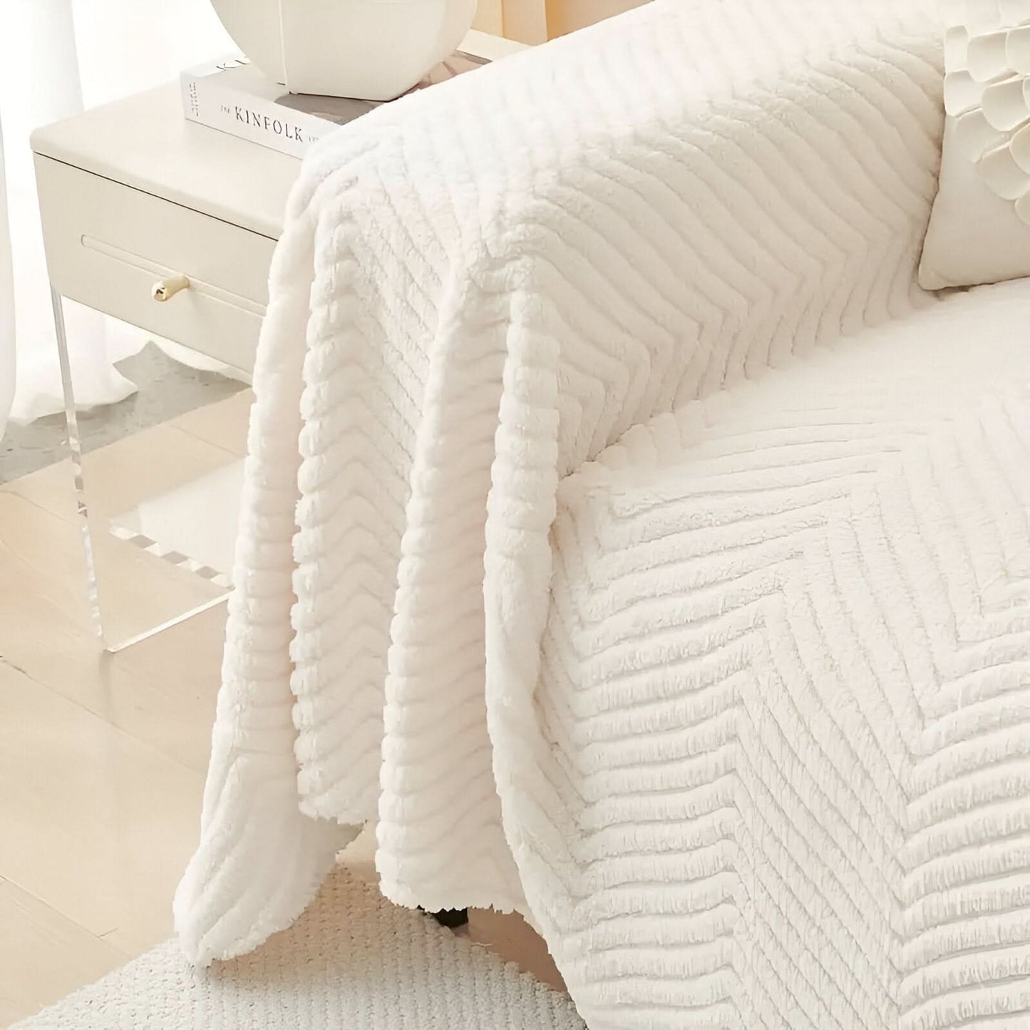 Premium Fabric Sofa Slipcover - Pet Proof Couch Protector