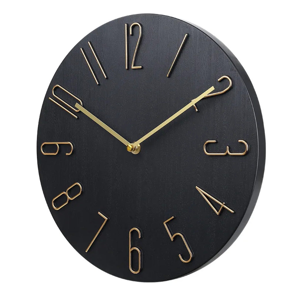 Quiet Slim Wall Clock - Simple Quartz Timepiece