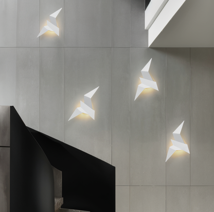 Unique Origami Bird Wall Lamp