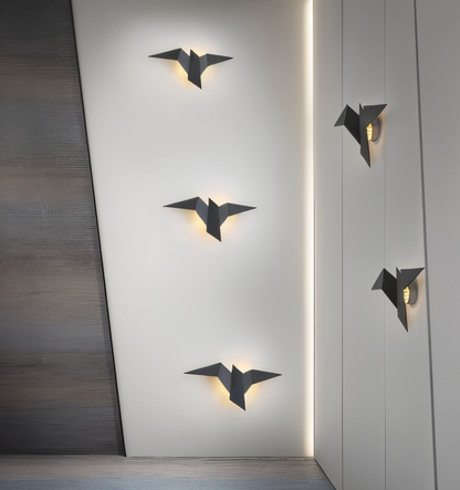 Unique Origami Bird Wall Lamp