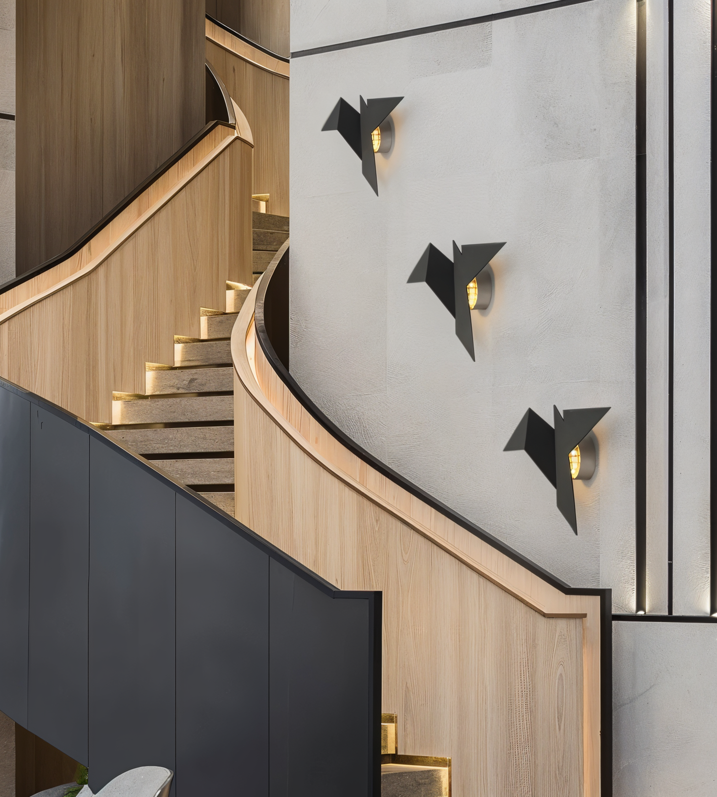 Unique Origami Bird Wall Lamp
