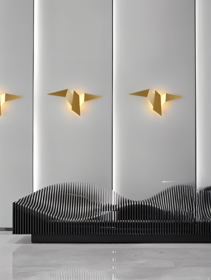 Unique Origami Bird Wall Lamp