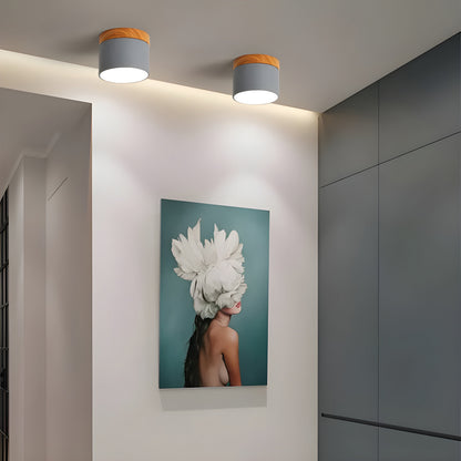 Rustic Wooden LED Pendant Lamp