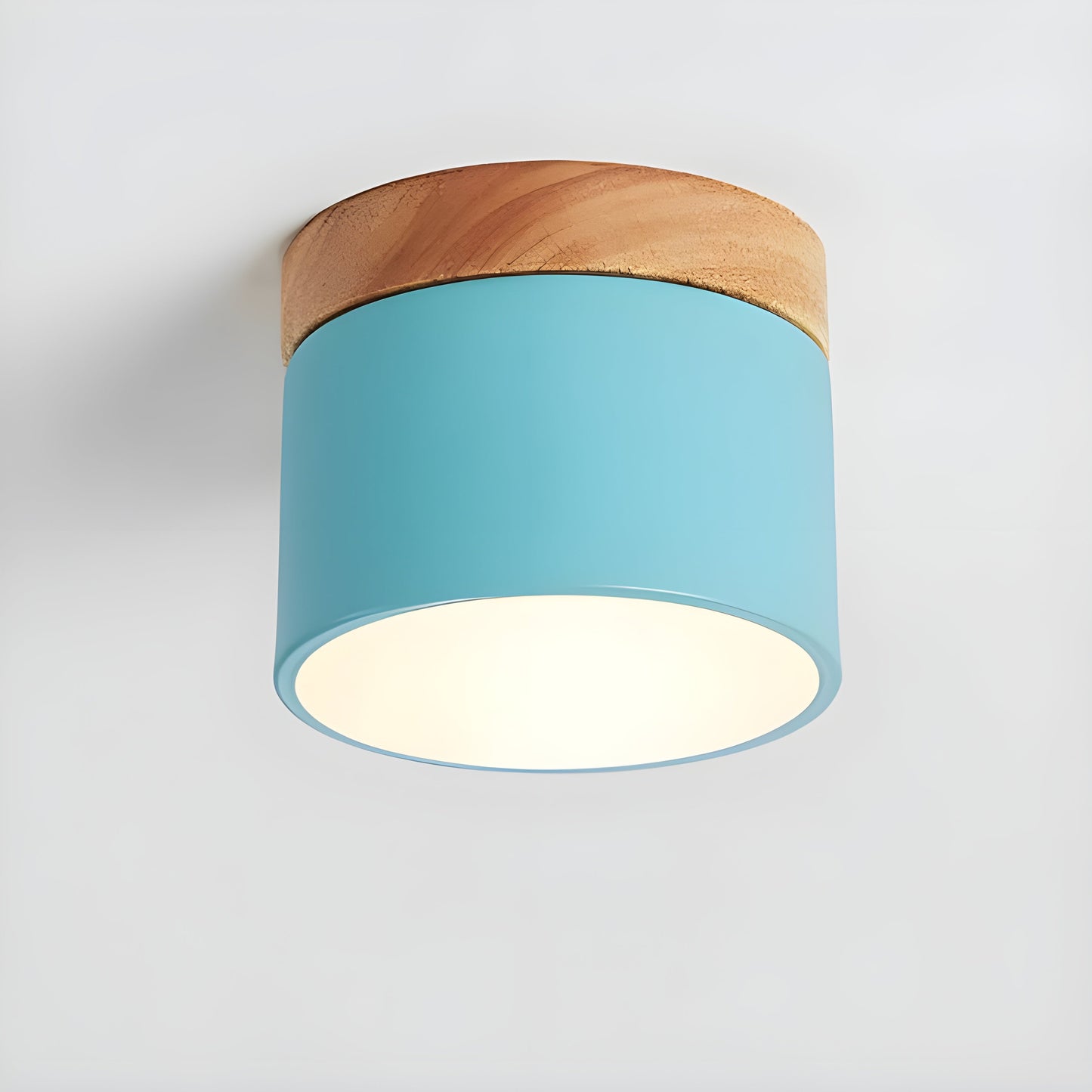 Rustic Wooden LED Pendant Lamp