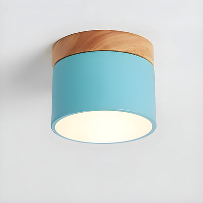 Rustic Wooden LED Pendant Lamp