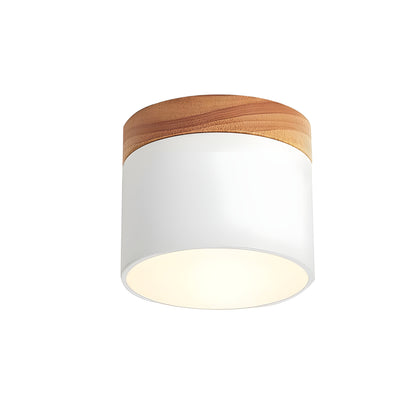 Rustic Wooden LED Pendant Lamp