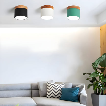 Rustic Wooden LED Pendant Lamp