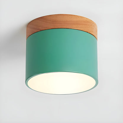 Rustic Wooden LED Pendant Lamp