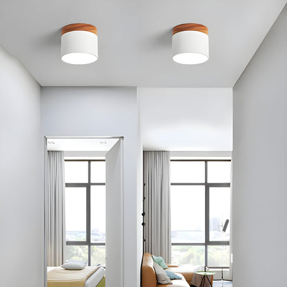 Rustic Wooden LED Pendant Lamp