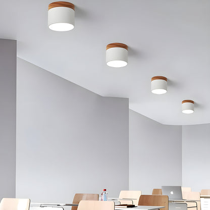 Rustic Wooden LED Pendant Lamp