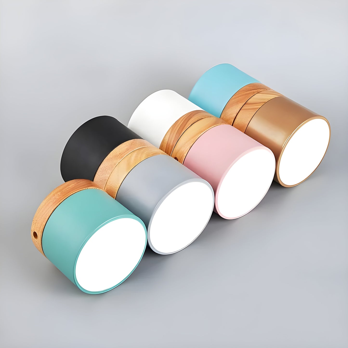 Rustic Wooden LED Pendant Lamp
