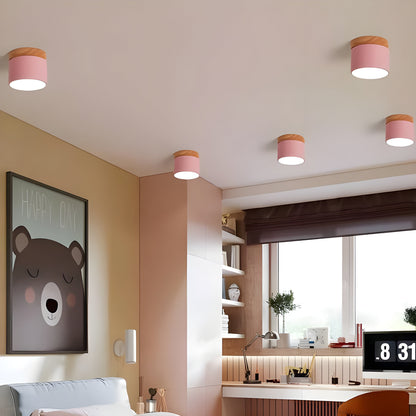 Rustic Wooden LED Pendant Lamp