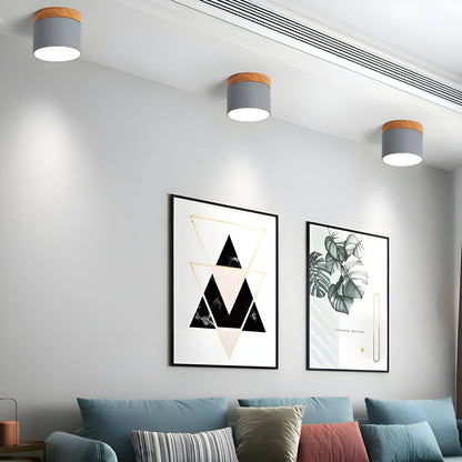 Rustic Wooden LED Pendant Lamp