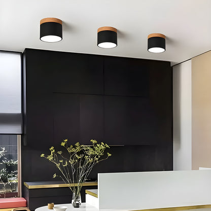 Rustic Wooden LED Pendant Lamp