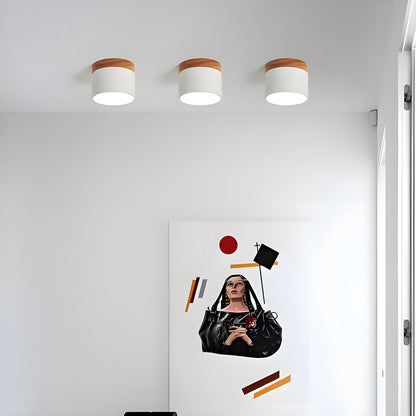 Rustic Wooden LED Pendant Lamp