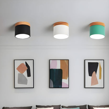 Rustic Wooden LED Pendant Lamp