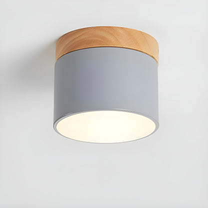 Rustic Wooden LED Pendant Lamp