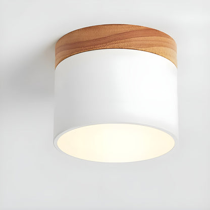 Rustic Wooden LED Pendant Lamp