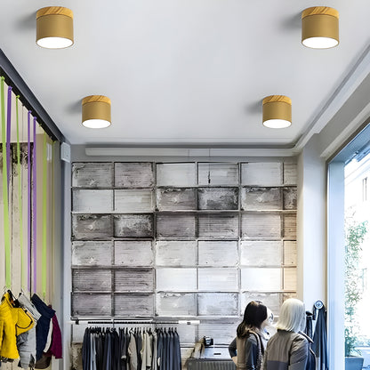 Rustic Wooden LED Pendant Lamp