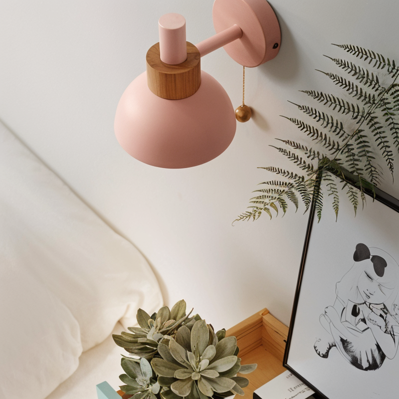 Soft Pink Table Lamp for Home Decor