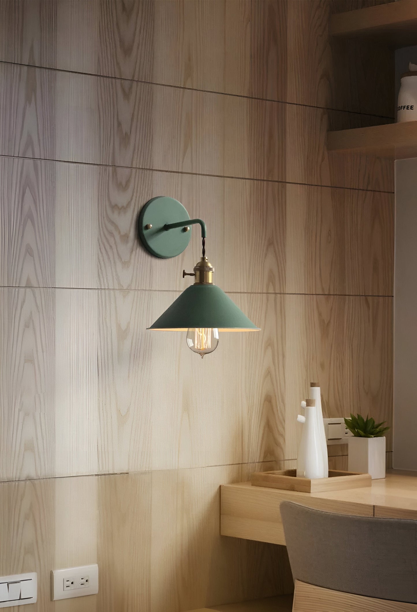 Classic Cone Shaped Wall Light