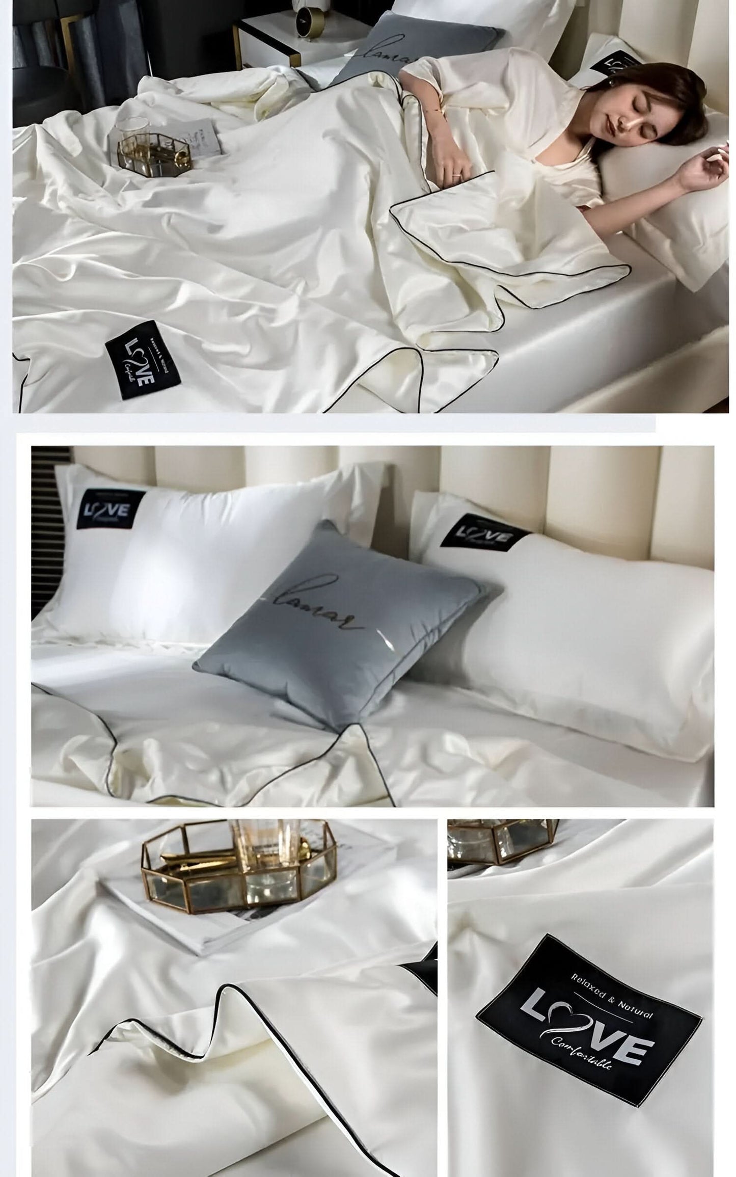 Luxury Soft Satin Bed Sheets