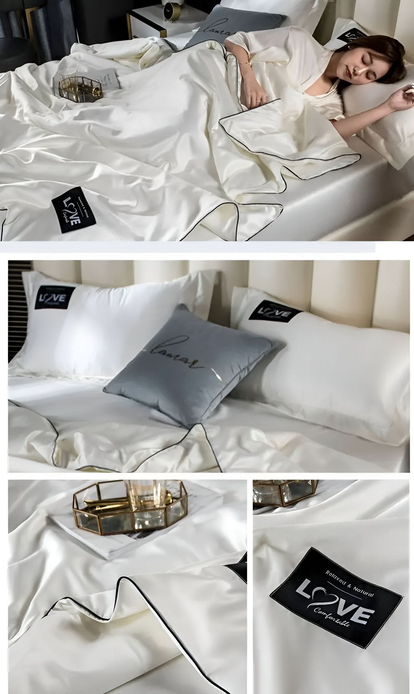 Luxury Soft Satin Bed Sheets